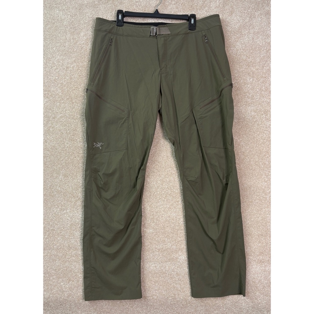 ARC'TERYX Palisade Pants Men's 38 X 32 Green Hiking Outdoor Nylon Utility